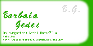 borbala gedei business card
